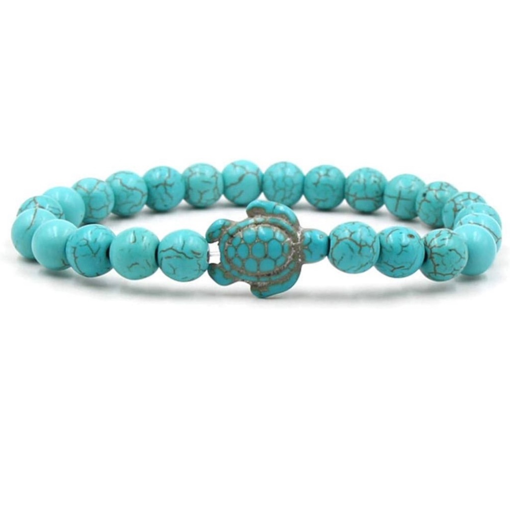 Turtle Bracelet for Women Bohemian Style Turquoise Beaded Bracelet New